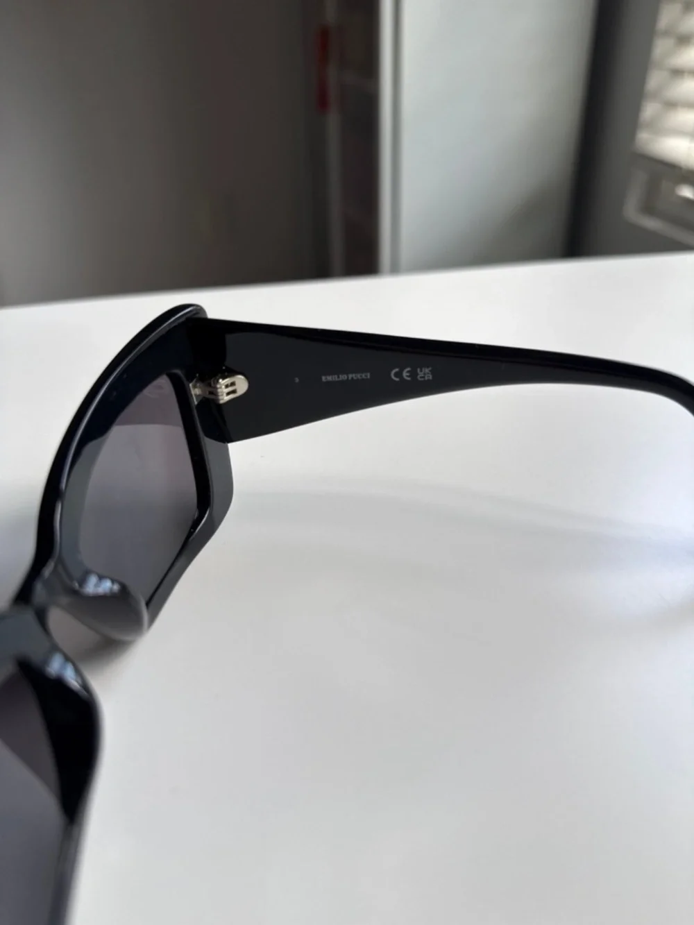 PUCCI Sunglasses EP 0162 in black with rainbow candy lettering